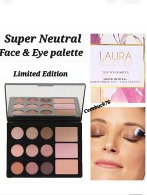 🌺Laura Geller Super Neutral The Wearables Eye And Face Palette Blush Eyeshadow